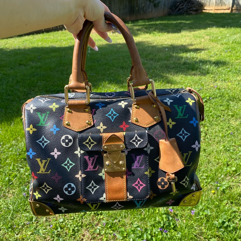 Speedy 30 multicolor monogram